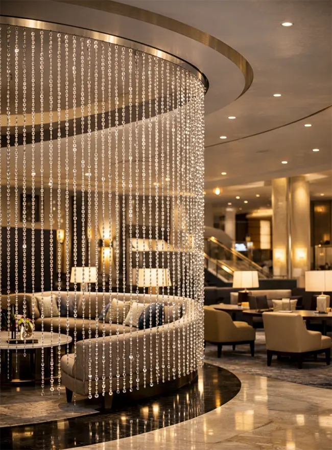 Kristályfüggöny - Hotel lobby